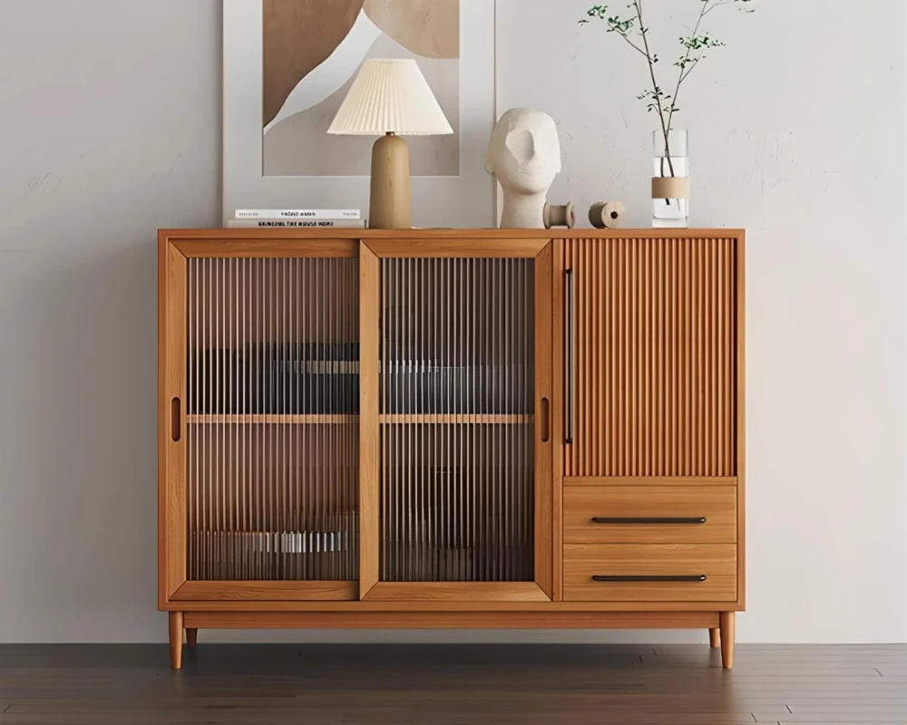 wood sideboard with drawers